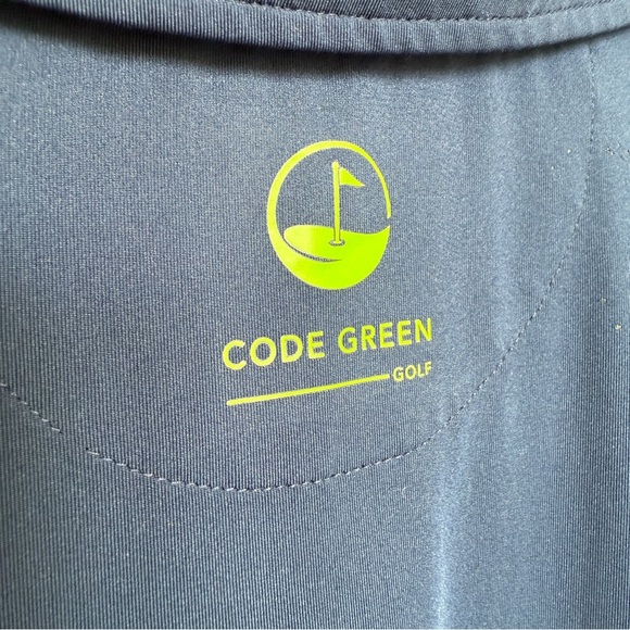 Code Green Golf Men's XL Blue Polo Shirt Short Sleeve Dri-Fit Activewear Casual - Picture 9 of 10